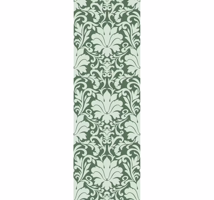 Papel pintado floral elegante motivo de follaje - TenVinilo