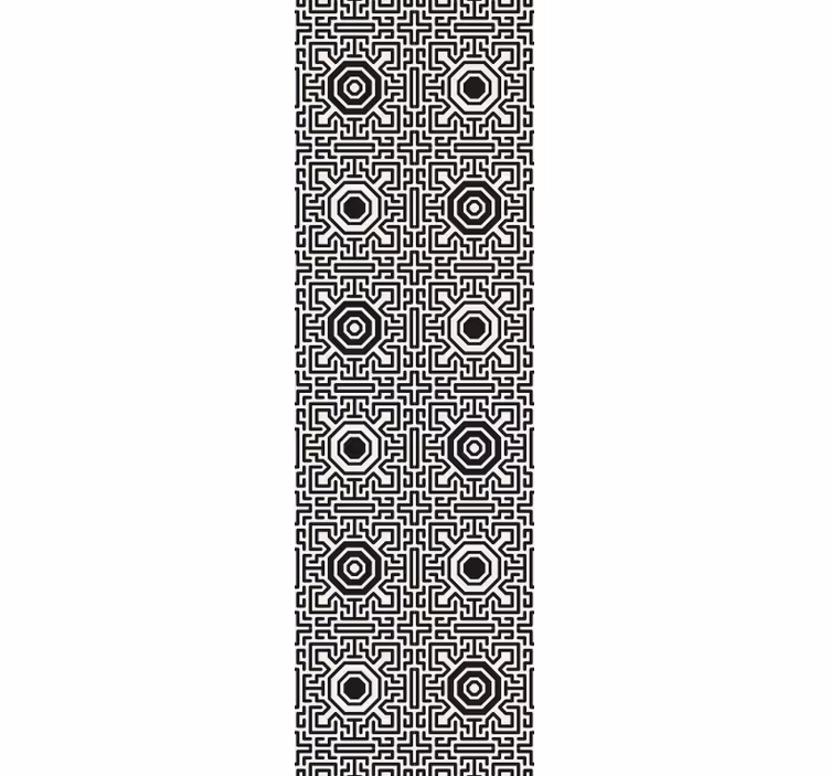 Papel pintado geométrico diseño laberinto - TenVinilo