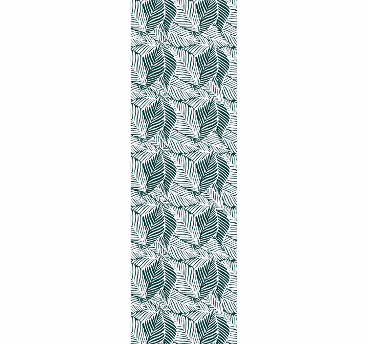 Papel pintado hojas motivo de dormitorio verde - TenVinilo