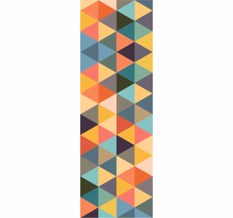 Papel pintado salón Patrones geométricos multicolores - TenVinilo