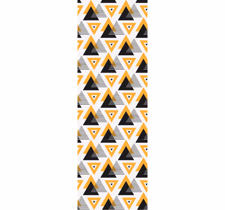 Papel pintado geométrico fusión de triángulos geométricos - TenVinilo