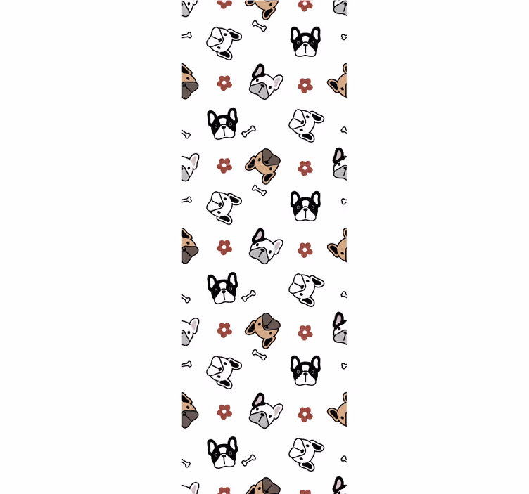 Papel pintado perros conjunto de garabatos caninos - TenVinilo