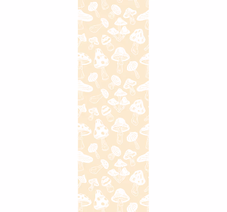 Papel pintado animal bocetos de hongos - TenVinilo