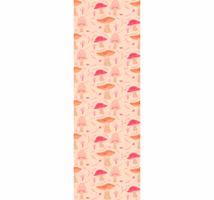 Papel pintado ornamental hongos caprichosos - TenVinilo
