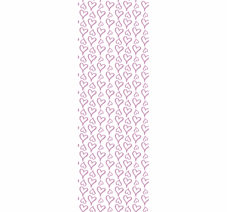Papel pintado ornamental motivo de corazón divertido - TenVinilo