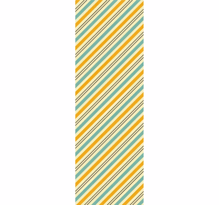 Papel pintado rayas diagonales coloridas - TenVinilo