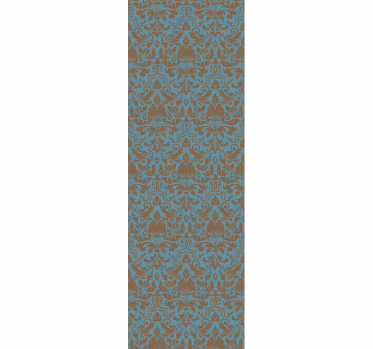 Papel pintado barroco motivos de follaje ornamentales - TenVinilo