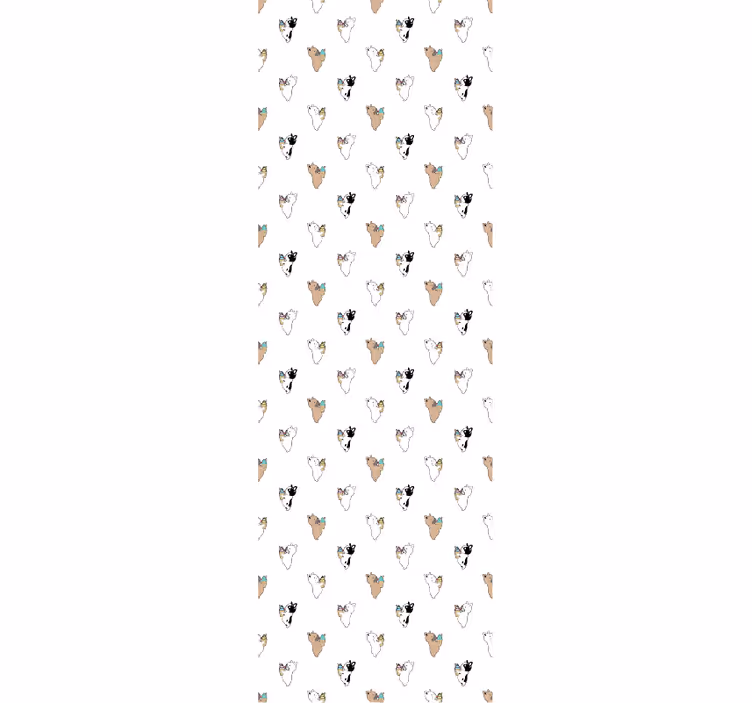 Papel pintado perros silueta canina - TenVinilo