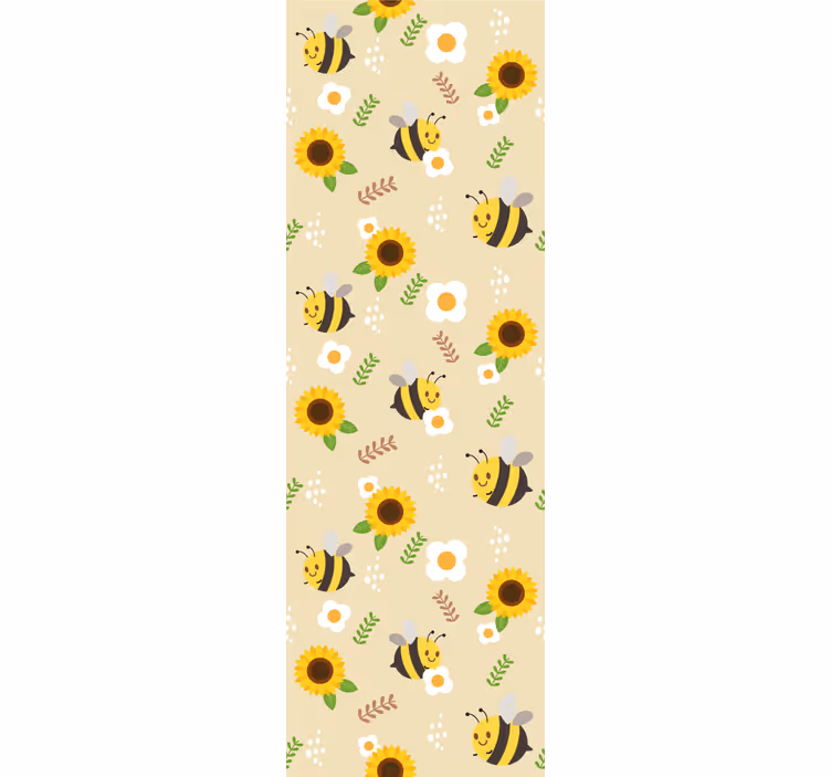 Papel pintado animal girasoles vibrantes - TenVinilo