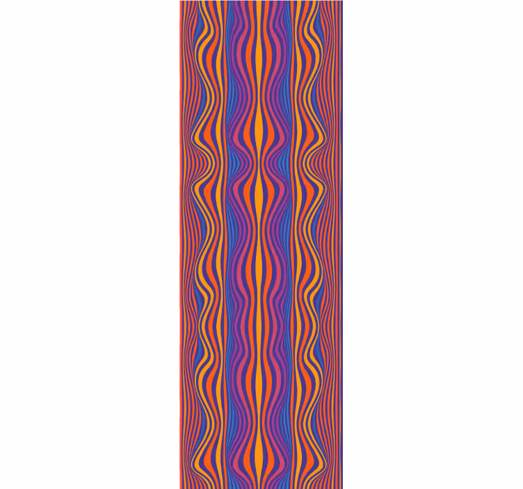 Papel pintado abstracto patrón de líneas onduladas - TenVinilo
