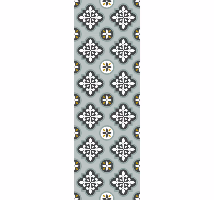 Papel pintado ornamental patrón de floración adornado - TenVinilo
