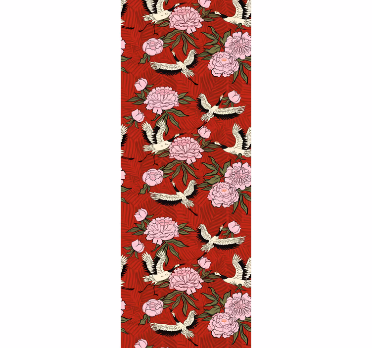 Papel pintado ornamental motivo floral adornado - TenVinilo