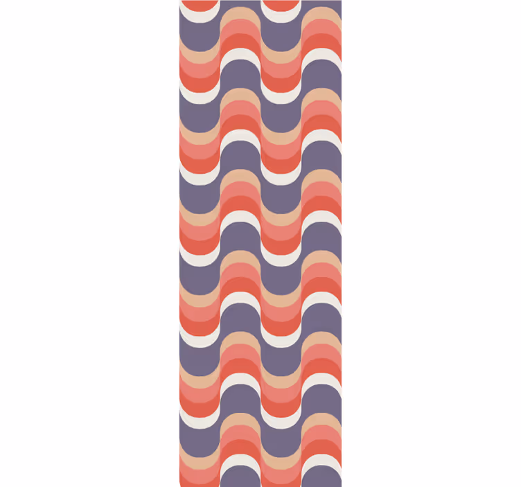 Papel pintado lunares patrón de onda rítmica - TenVinilo