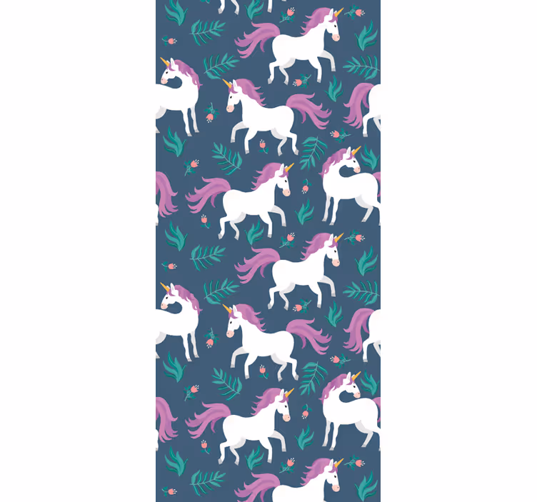 Papel pintado caballos unicornios mágicos - TenVinilo