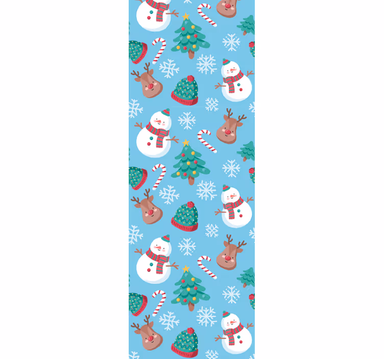 Papel pintado navidad patrón de temporada festiva - TenVinilo