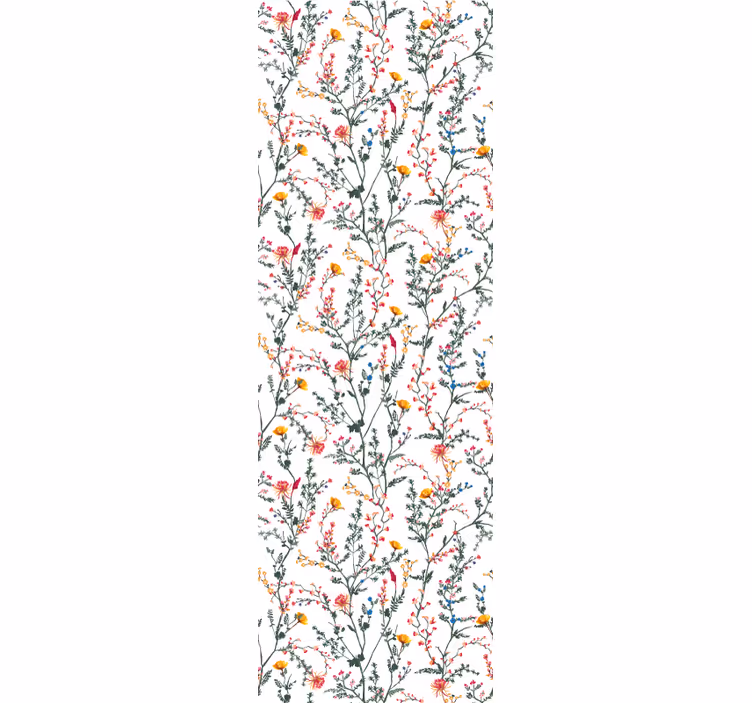 Papel pintado flores extensión botánica floral - TenVinilo