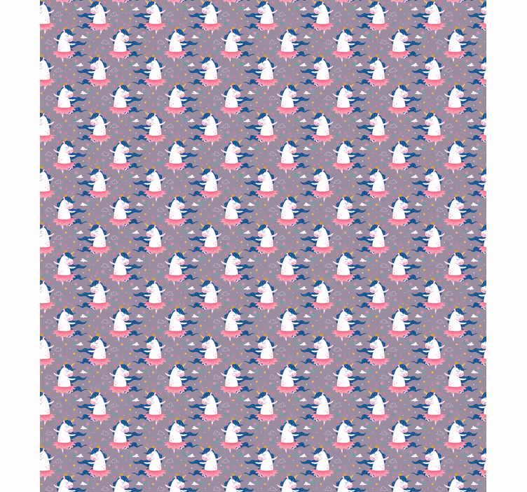 Papel pintado bebé unicornios míticos - TenVinilo
