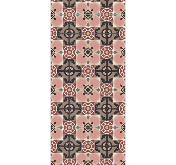 Papel pintado ornamental intrincado diseño geométrico - TenVinilo