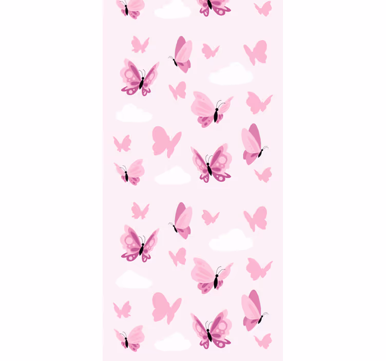 Papel pintado mariposas revoloteando - TenVinilo
