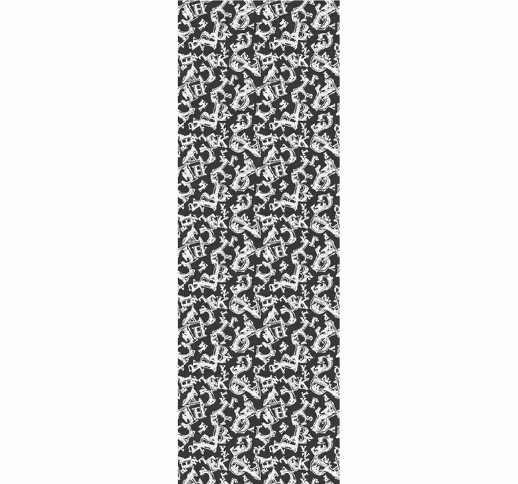 Papel pintado ornamental repeticiones de ancla adornada - TenVinilo
