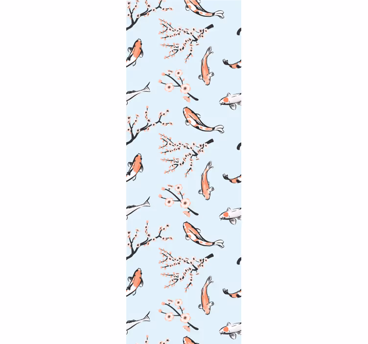 Papel pintado pájaros de flor de cerezo - TenVinilo