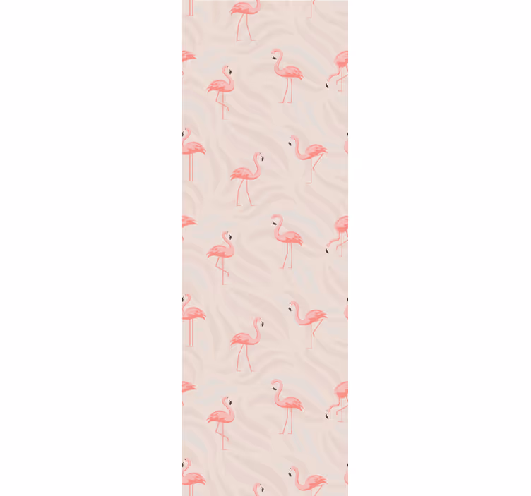 Papel pintado animal conjunto de flamencos - TenVinilo