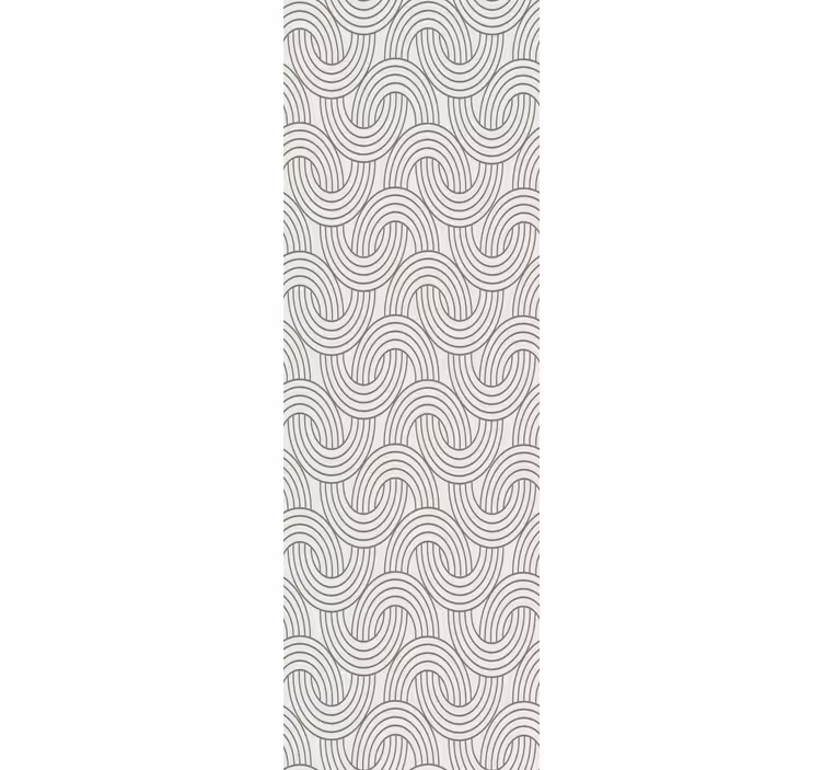 Papel pintado geométrico patrones ondulados - TenVinilo