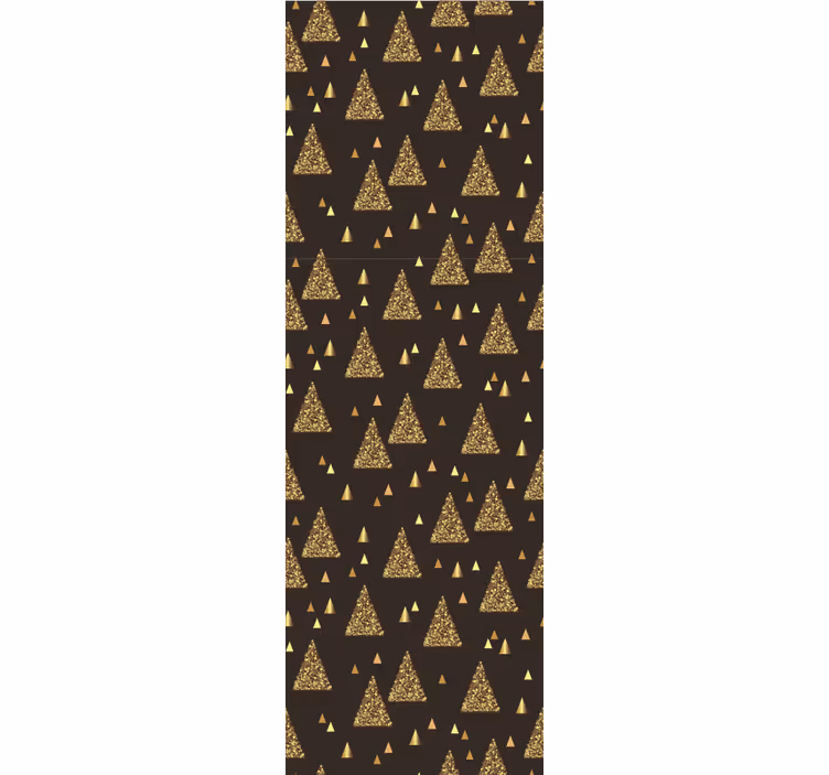 Papel pintado geométrico motivo de triángulo dorado - TenVinilo