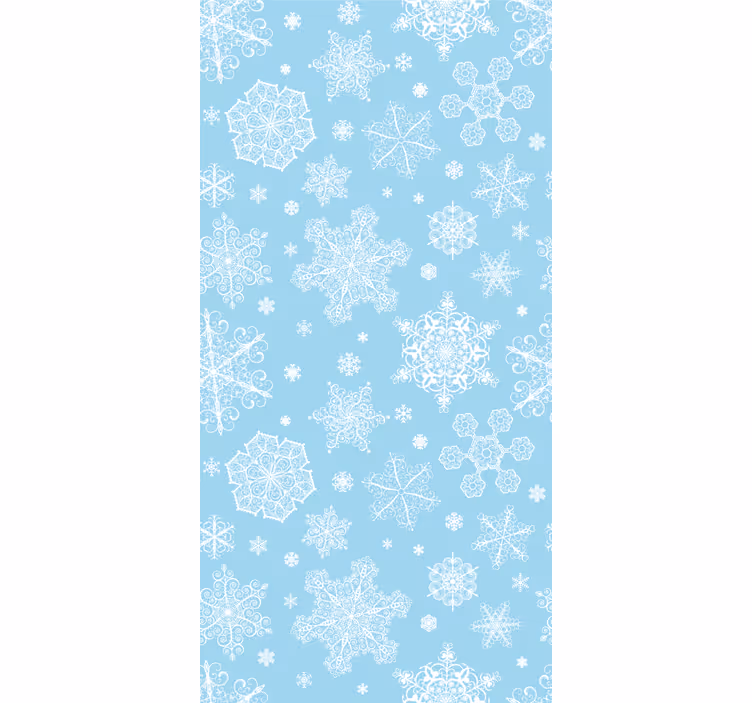 Papel pintado navidad elegancia de copo de nieve - TenVinilo