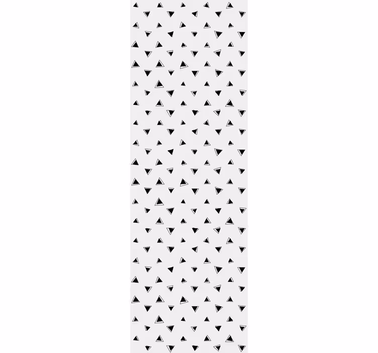 Papel pintado triángulos pequeños negros - TenVinilo