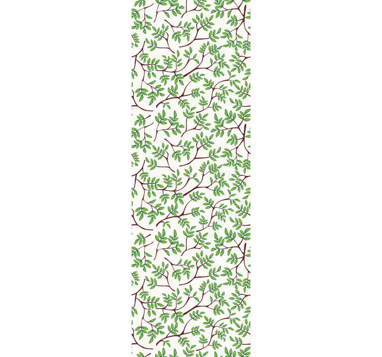 Papel pintado hojas ramas botánicas - TenVinilo