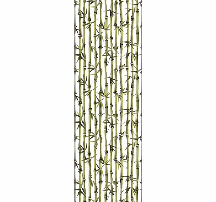 Papel pintado naturaleza patrón de bambú - TenVinilo