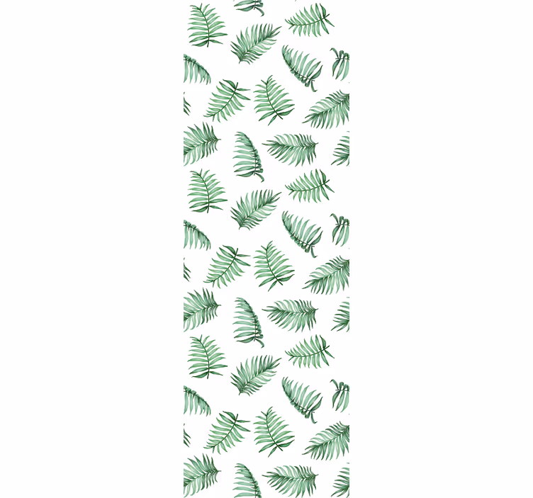 Papel pintado hojas helechos tropicales - TenVinilo