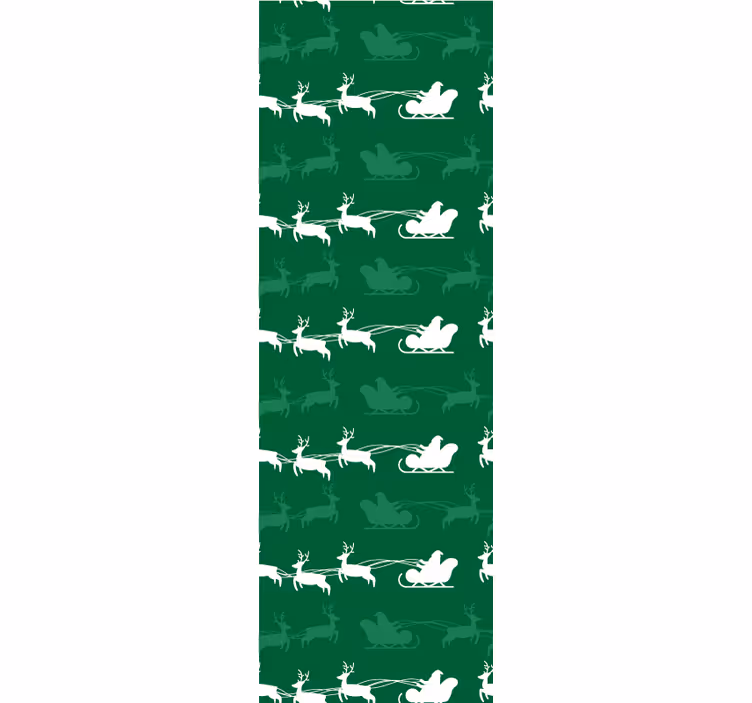 Papel pintado navidad motivo de trineo navideño - TenVinilo