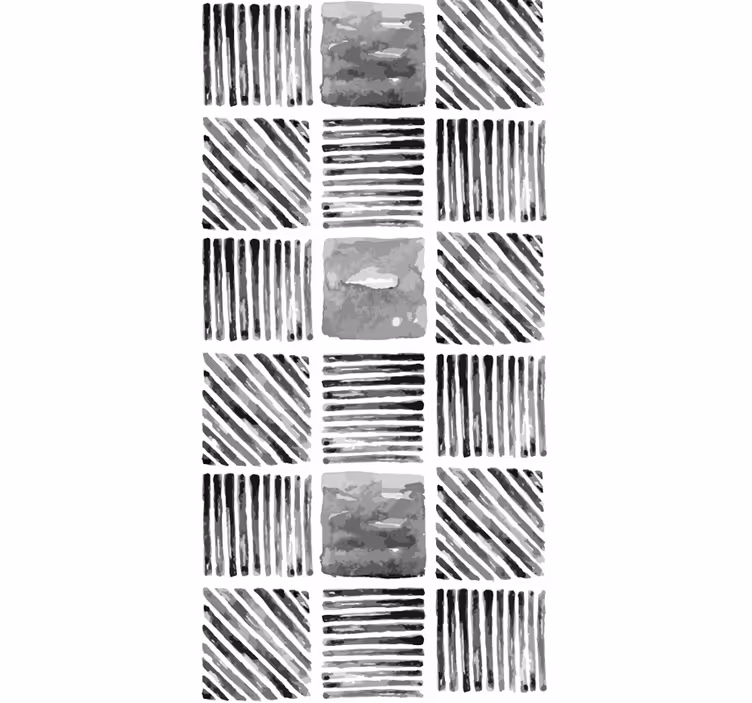 Papel pintado geométrico bloques geométricos abstractos - TenVinilo