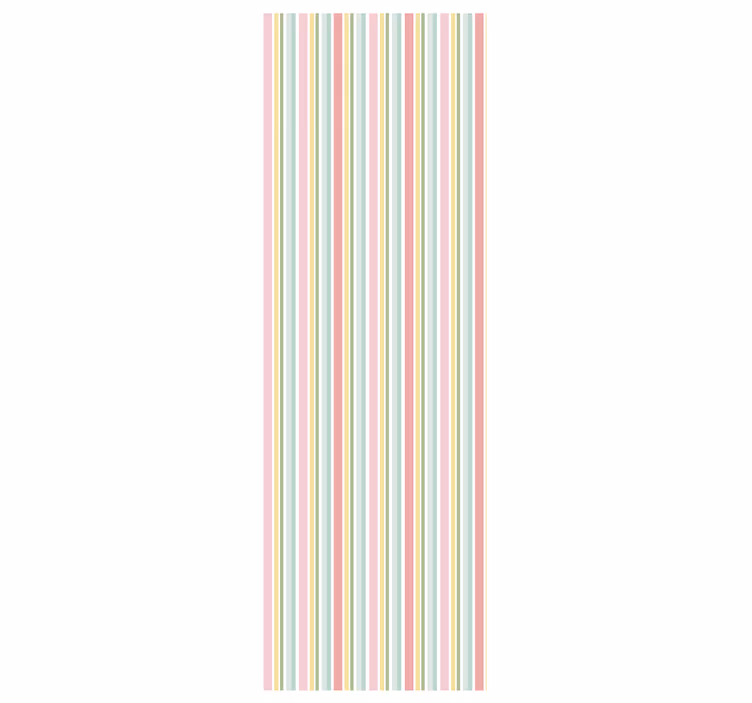 Papel pintado rayas horizontales color pastel - TenVinilo
