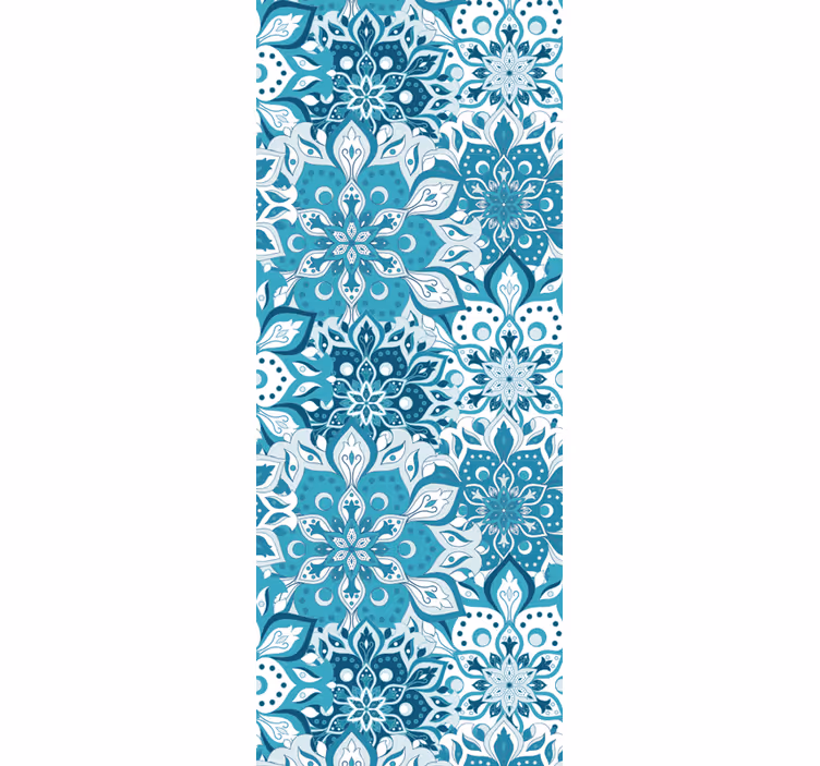 Papel pintado ornamental patrón de mandala floral - TenVinilo