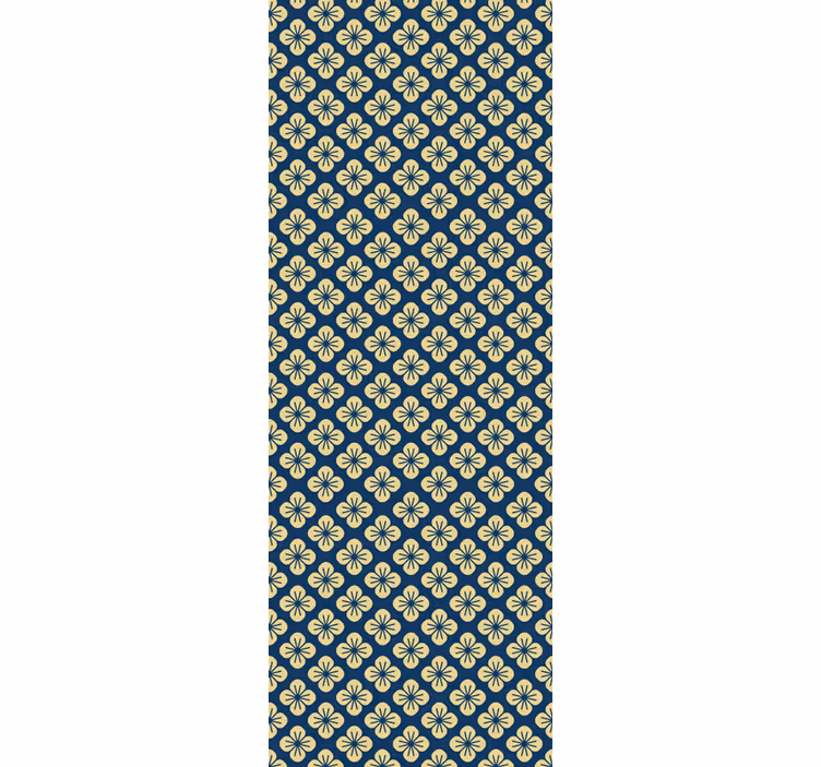 Papel pintado floral patrón ornamental - TenVinilo