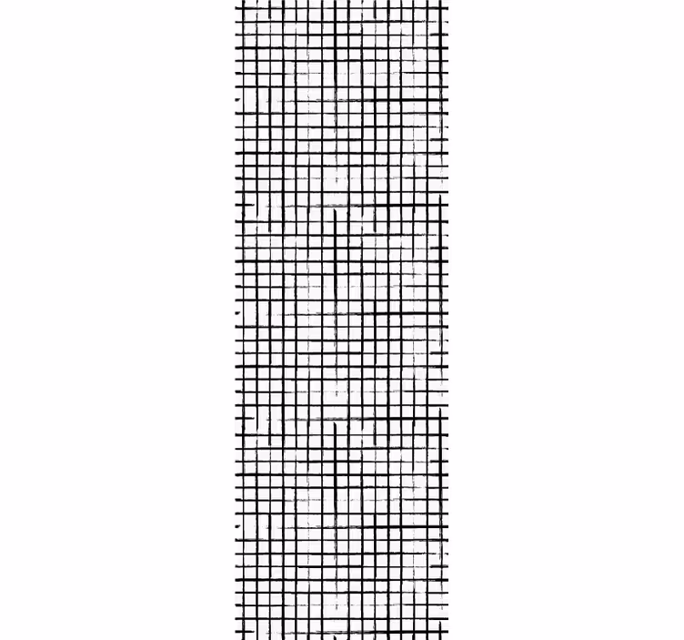 Papel pintado geométrico patrón de cadrícula - TenVinilo
