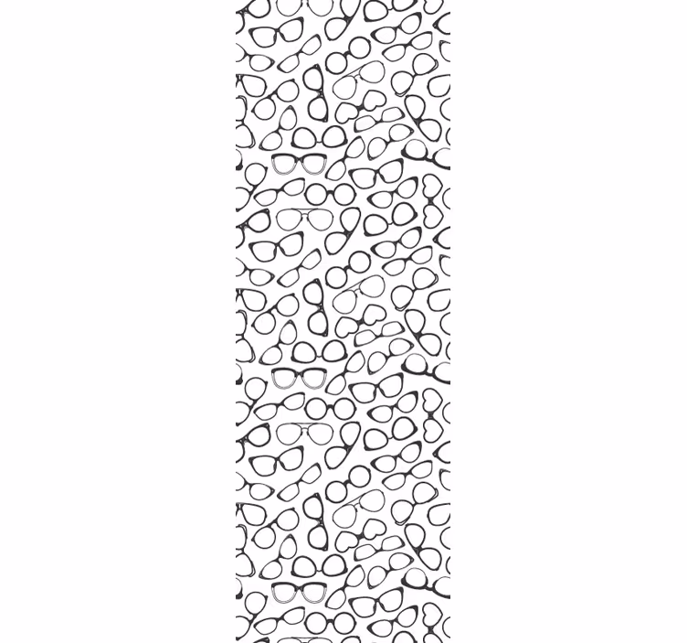 Papel pintado geométrico patrón de gafas - TenVinilo