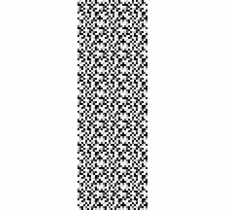 Papel pintado geométrico pata de gallo geométrica - TenVinilo