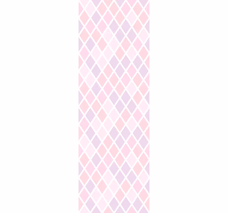 Papel pintado cuadros rejilla de diamante suave - TenVinilo