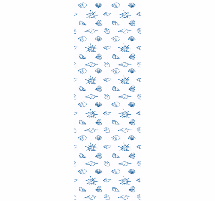 Papel pintado peces motivo de dibujo náutico - TenVinilo