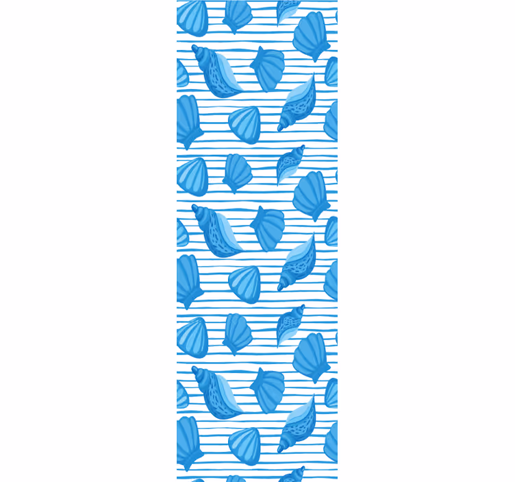 Papel pintado naturaleza patrones de conchas marinas - TenVinilo