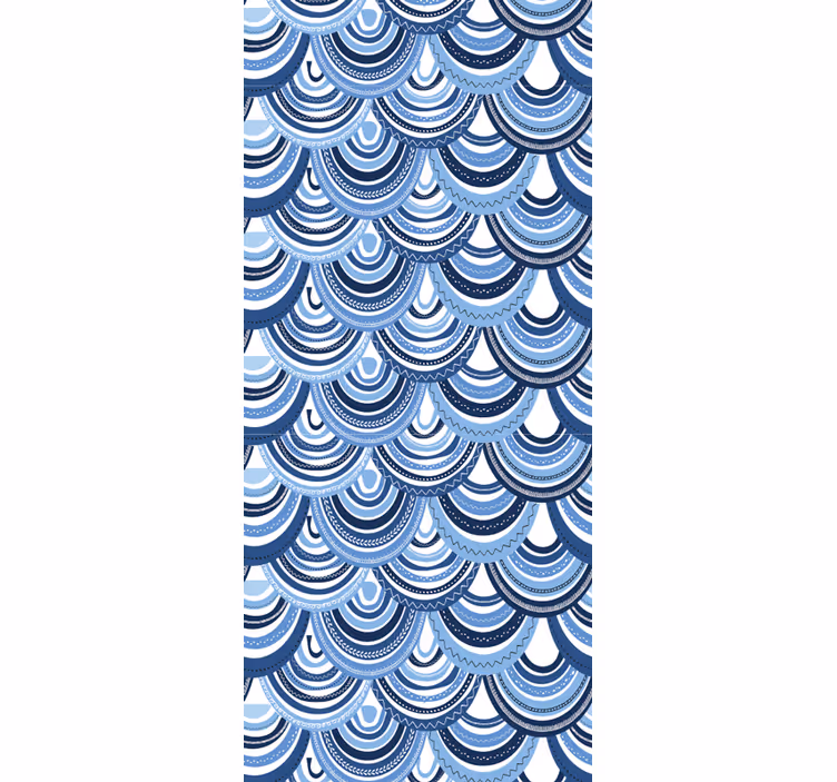 Papel pintado geométrico patrón de vieira - TenVinilo