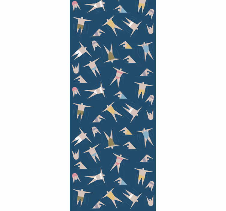 Papel pintado animal patrón de pájaros voladores - TenVinilo