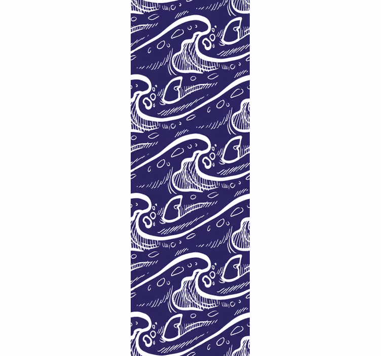 Papel pintado peces patrón de onda oceánica - TenVinilo