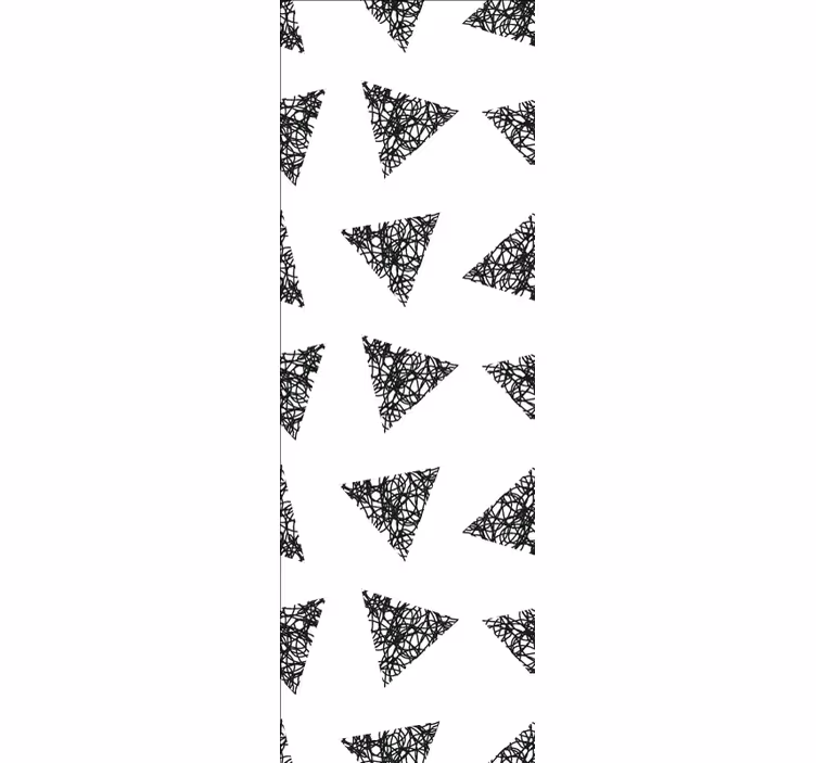 Papel pintado triángulos garabatear  - TenVinilo