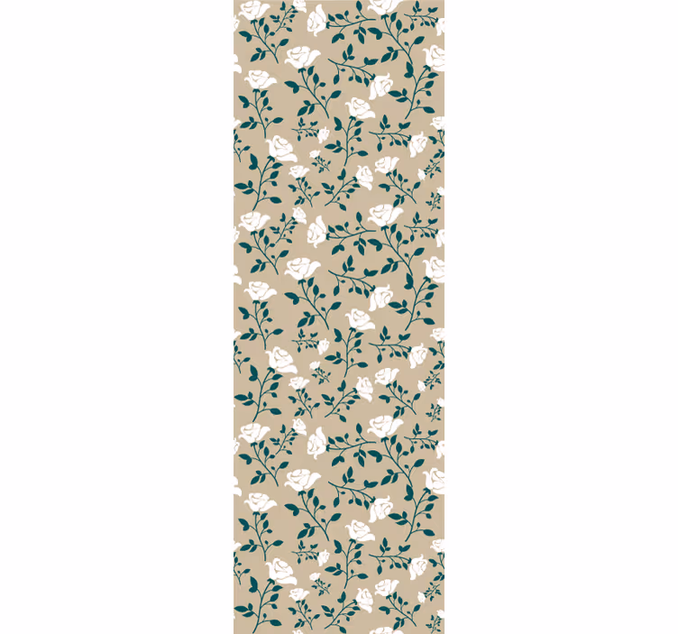 Papel pintado flores patrón de floración sutil - TenVinilo