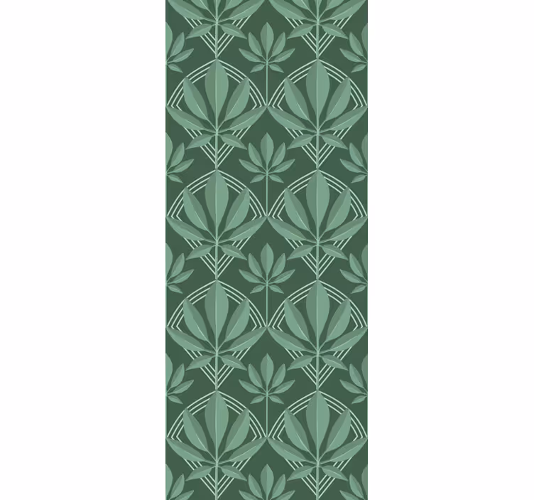 Papel pintado salón patrón vertical verde - TenVinilo